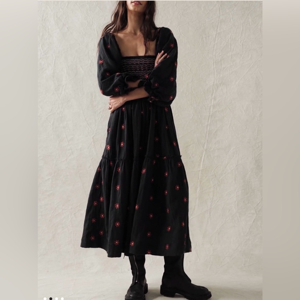 Dahlia Embroidered Maxi Dress